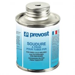 Décapant Et Colle Pvc Colle Soudure à Froid Et Pinceau Pour Tube PVR 250 Ml Prevost PVR COL250