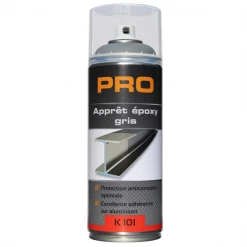Auto K Produits De Réparation Automobile Apprêt époxy Gris Mat Pour Métaux - Protection Anticorrosion - Aérosol De 400 Ml
