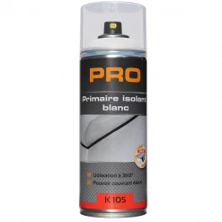 Auto K Produits De Réparation Automobile Aérosol Primaire Isolant Blanc Multi- Matériaux Séchage Rapide -400 Ml