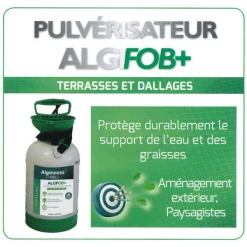 Produit Hydrofuge Et Imperméabilisant Pulvérisateur Algimouss Avec Imperméabilisant Algifob+ Dallage - 5L