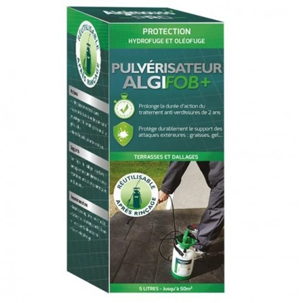 Produit Hydrofuge Et Imperméabilisant Pulvérisateur Algimouss Avec Imperméabilisant Algifob+ Dallage - 5L 3 Produit Hydrofuge Et Imperméabilisant Pulvérisateur Algimouss Avec Imperméabilisant Algifob+ Dallage - 5L – Image 3