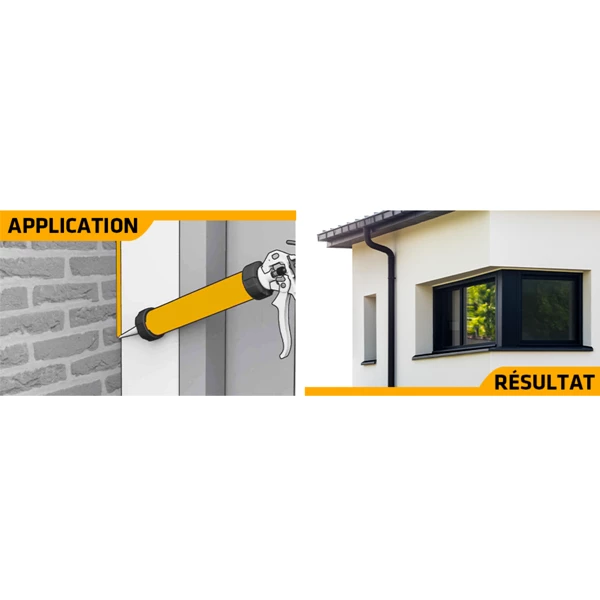 Mastic Acrylique Mastic Silicone Neutre Pour Menuiseries - SikaSeal 109 - Noir - Cartouche 300 Ml 1 Mastic Acrylique Mastic Silicone Neutre Pour Menuiseries - SikaSeal 109 - Noir - Cartouche 300 Ml