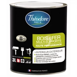 Théodore Prog Peintures Multi-matériaux Peinture Bois Fer Intérieur Extérieur Théodore Pro'G Vert Satin 3L 5 Théodore Prog Peintures Multi-matériaux Peinture Bois Fer Intérieur Extérieur Théodore Pro'G Vert Satin 3L -Chimique Soldes Boutique boisetfer 831215 2