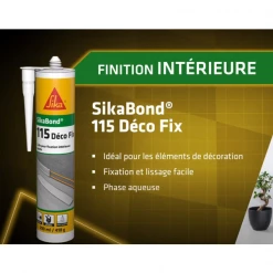 Colle Multi-usage Colle SikaBond 115 Déco Fix Blanc Cassé Intérieur 290 Ml -Chimique Soldes Boutique colle sikabond 115 deco3