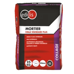 Mortier Et Colle Carrelage Mortier Colle Edilis Standard Plus Gris Sac De 25 Kg