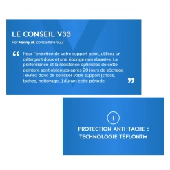 Peinture Pour Cuisine Et Salle De Bain Peinture Rénovation Perfection Cuisine V33 Blanc Mat Velouté Pot 2L 8 Peinture Pour Cuisine Et Salle De Bain Peinture Rénovation Perfection Cuisine V33 Blanc Mat Velouté Pot 2L -Chimique Soldes Boutique conseil v33 peinture renova 1