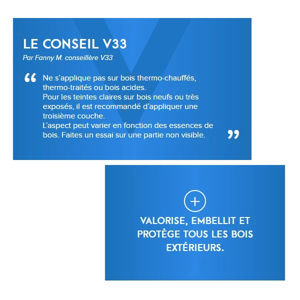 Lasure Pour Bois Lasure Bois Extérieur V33 Résine HP Chêne Clair Satin 125ml 4 Lasure Pour Bois Lasure Bois Extérieur V33 Résine HP Chêne Clair Satin 125ml – Image 4