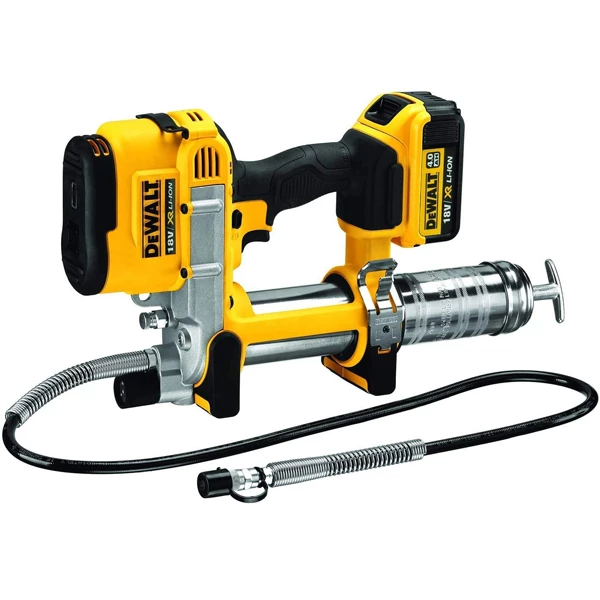 Pompe à Graisse Sur Batterie Pompe à Graisse Dewalt DCGG571M1-QW XR 1 Batterie 4Ah Chargeur Multi Voltage Et Coffret 6 Pompe à Graisse Sur Batterie Pompe à Graisse Dewalt DCGG571M1-QW XR 1 Batterie 4Ah Chargeur Multi Voltage Et Coffret – Image 6