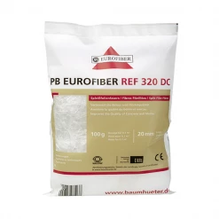 Eurofibres Baumhüter Produits Chimique Pour Le Béton Fibre Polypropylène Eurofibres 20 Mm Pour Béton Mortier Chape Sac 100 G
