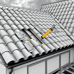 Mastic Pu Mastic Souple Fixation Tuiles Sikaflex Fixotuile Terre Cuite 300ml -Chimique Soldes Boutique fixation tuiles fixotuile