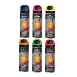 Peinture Traceur De Chantier FLUO TP Rouge Fluorescent Soppec 141513 -Chimique Soldes Boutique flu tp