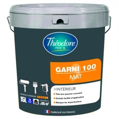 Théodore Prog Peinture Pour Cuisine Et Salle De Bain Peinture Intérieure Garnissante Garni 100 Théodore Pro'G Blanc Mat 15L