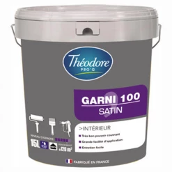 Théodore Prog Peinture Pour Cuisine Et Salle De Bain Peinture Garnissante Chantiers Garni 100 Théodore Pro'G Blanc Satin 15L
