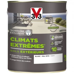 Peinture Sol Climats Extrêmes Satin Blanc 500 Ml V33 106736