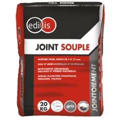 Joints De Sol Et De Carrelage Joint Souple Gris Edilis - De 4 à 15 Mm De Largeur - Sac De 20 Kg