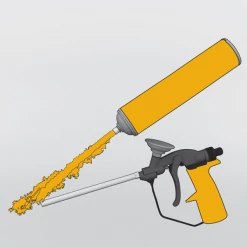 Mousse Expansive Polyuréthane Nettoyant Actif Pistolet Application Mousse PU Sika Boom Cleaner 500 Ml