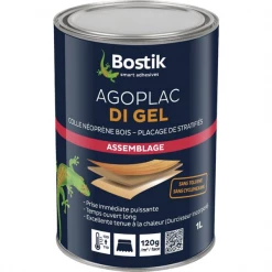 Colles à Bois Colle Contact AGOPLAC DI GEL Boîte De 1 Litre Bostik 30604796