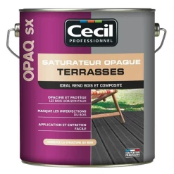 Traitement Du Bois Saturateur Opaque Terrasse Bois OPAQ SX Cecil Bois Grisé Mat 5L -Chimique Soldes Boutique p237049 pic 1