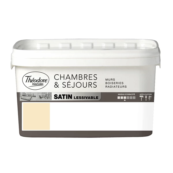 Theodore Peintures Peinture Murs Boiseries Et Radiateurs Peinture Acrylique Lessivable Théodore Peintures Cappuccino Satin 0,75L 1 Theodore Peintures Peinture Murs Boiseries Et Radiateurs Peinture Acrylique Lessivable Théodore Peintures Cappuccino Satin 0,75L