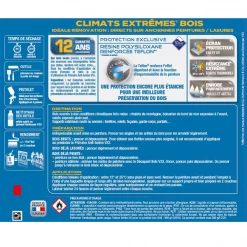 Peinture Exterieure Bois Peinture Bois Extérieurs V33 Climats Extrêmes Rouge Basque Brillant 2L -Chimique Soldes Boutique peinture climat extreme v33 1