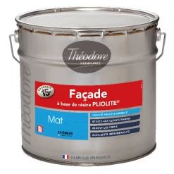Theodore Peintures Peinture Pour Façade Peinture Façade Pliolite Rénovation Blanc Mat Théodore Peintures 10L