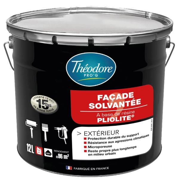 Théodore Prog Peinture Pour Façade Peinture Façades Résine Pliolite Blanc Mat Théodore Pro'G Pot 12L 1 Théodore Prog Peinture Pour Façade Peinture Façades Résine Pliolite Blanc Mat Théodore Pro'G Pot 12L
