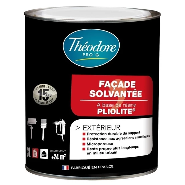Théodore Prog Peinture Pour Façade Peinture Façades Résine Pliolite Pierre Mat Théodore Pro'G Pot 3L 1 Théodore Prog Peinture Pour Façade Peinture Façades Résine Pliolite Pierre Mat Théodore Pro'G Pot 3L
