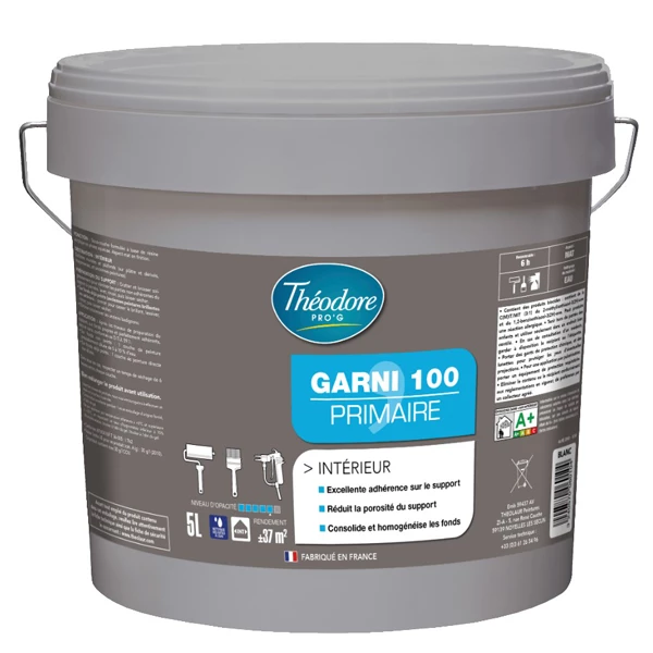 Théodore Prog Peinture Pour Plafonds Et Murs Peinture Impression Intérieure Garni 100 Primaire Blanc Mat 5L 1 Théodore Prog Peinture Pour Plafonds Et Murs Peinture Impression Intérieure Garni 100 Primaire Blanc Mat 5L