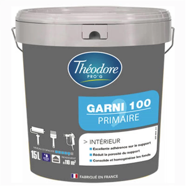 Théodore Prog Peinture Pour Cuisine Et Salle De Bain Peinture Impression Intérieure Garni 100 Primaire Blanc Mat 15L 1 Théodore Prog Peinture Pour Cuisine Et Salle De Bain Peinture Impression Intérieure Garni 100 Primaire Blanc Mat 15L