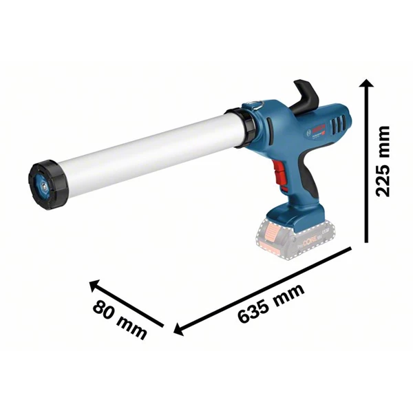 Pistolets à Mastic Et Produits D'extrusion Pistolet à Mastic Sans Fil Bosch GCG 18V-600 300 Et 400ml 0.601.9C4.001 2 Pistolets à Mastic Et Produits D'extrusion Pistolet à Mastic Sans Fil Bosch GCG 18V-600 300 Et 400ml 0.601.9C4.001 – Image 2