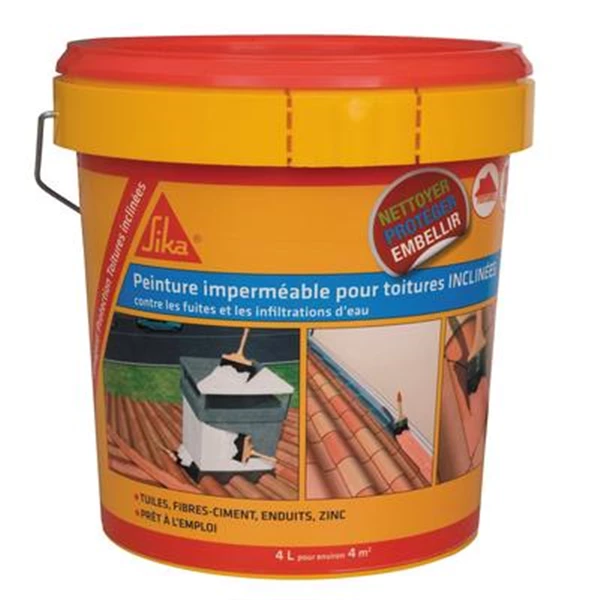 Traitements Des Toitures Peinture Imperméable Toiture Inclinée Sikagard Terre Cuite 4 L 460507 3 Traitements Des Toitures Peinture Imperméable Toiture Inclinée Sikagard Terre Cuite 4 L 460507 – Image 3