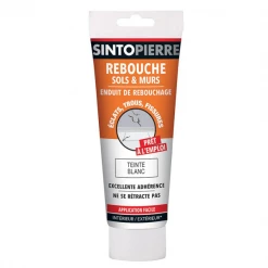 Mastic Et Préparation Support Mastic Rebouche Sols Et Murs Sinto Pierre Blanc Tube 330 Grammes -Chimique Soldes Boutique rebouche sols murs
