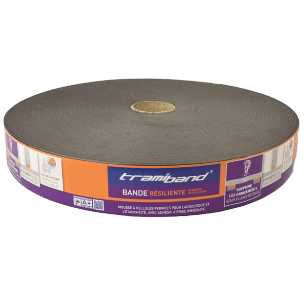 Joint Compriband Et Isolant Bande En Mousse Adhésive Pour étanchéité Sous Rails De Cloisons Tramiband SR - 45 X 3 Mm - 30 M Tramico 2936270000 2 Joint Compriband Et Isolant Bande En Mousse Adhésive Pour étanchéité Sous Rails De Cloisons Tramiband SR - 45 X 3 Mm - 30 M Tramico 2936270000 – Image 2