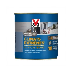 Peinture Exterieure Bois Peinture Bois Extérieurs V33 Climats Extrêmes Bleu Provence Satin 500ml -Chimique Soldes Boutique satin bleu provence 500ml