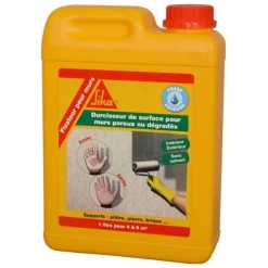Mastic Et PrĂ©paration Support Fixateur De Surface Pour Murs Poreux Ou Dégradés Sika 2 Litres 66130
