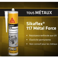 Colle Multi-usage Colle Sikaflex 117 Métal Force Intérieur Extérieur 290 Ml -Chimique Soldes Boutique sikaflex 117 metal 2