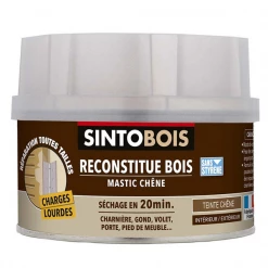 Sinto Mastic Et Préparation Support Mastic Standard Bois Charges Lourdes Séchage Rapide Chêne 190 Gr