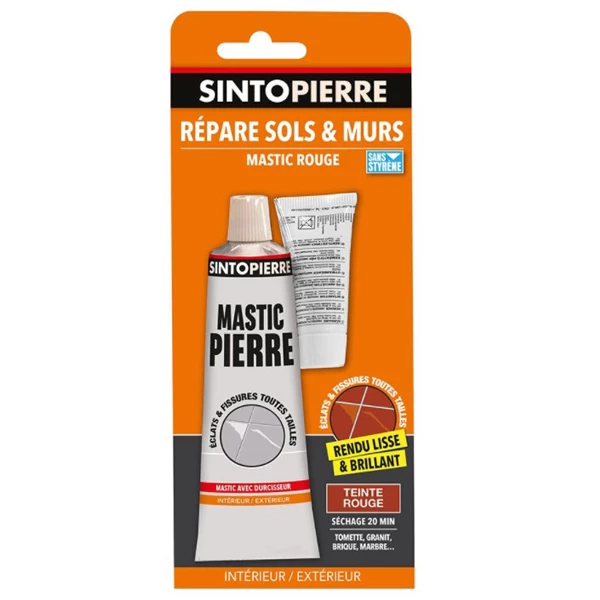 Mastic Et Préparation Support Mastic Répare Sols Murs Pierres Sinto Pierre Teinte Rouge Tube 66 Ml 2 Mastic Et Préparation Support Mastic Répare Sols Murs Pierres Sinto Pierre Teinte Rouge Tube 66 Ml – Image 2