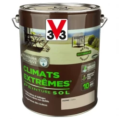 Peinture Sols Extérieurs V33 Climats Extrêmes Pierre Satin Pot 5L 10 Peinture Sols Extérieurs V33 Climats Extrêmes Pierre Satin Pot 5L -Chimique Soldes Boutique v33 peinture sol climats ex
