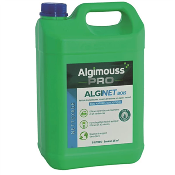 Produit Nettoyant Et Dégraissant Nettoyant Rénovateur De Bois Alginet Bois Bidon De 5 Litres Algimouss 096002 3 Produit Nettoyant Et Dégraissant Nettoyant Rénovateur De Bois Alginet Bois Bidon De 5 Litres Algimouss 096002 – Image 3