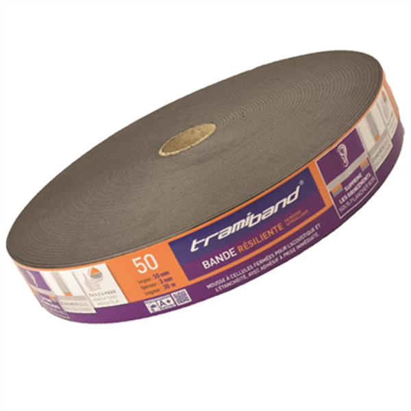 Joint Compriband Et Isolant Bande En Mousse Adhésive Pour étanchéité Sous Rails De Cloisons Tramiband SR - 45 X 3 Mm - 30 M Tramico 2936270000 1 Joint Compriband Et Isolant Bande En Mousse Adhésive Pour étanchéité Sous Rails De Cloisons Tramiband SR - 45 X 3 Mm - 30 M Tramico 2936270000