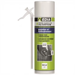Mousse Expansive Polyuréthane Mousse Expansive Polyuréthane Manuelle LS Edia Blanc 500 Ml
